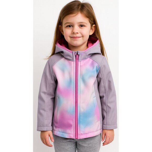 Free Country Water Resistant Jacket Coat Zip Hooded Hoodie Winter GIRLS Kids 5/6 - Picture 15 of 15